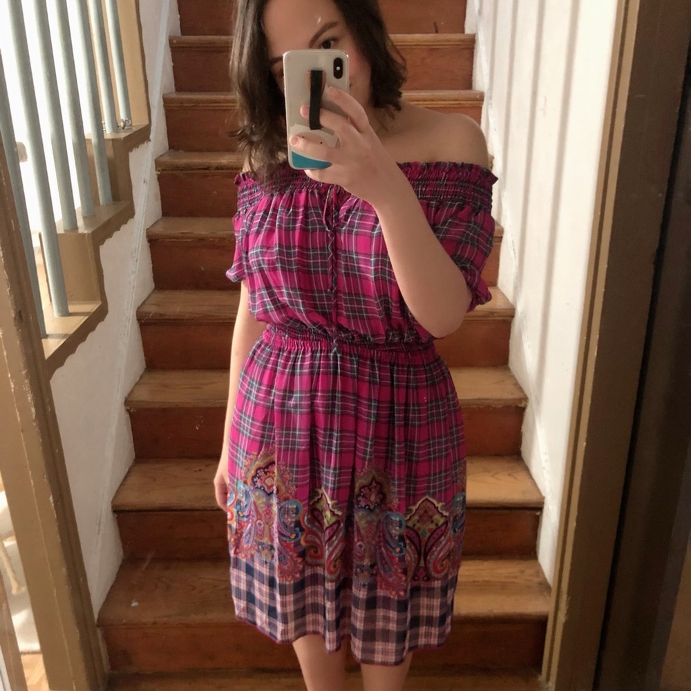 Forever 21 Pink Off Shoulder Dress
